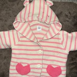 Baby Gap Heart Sweater Size 3/6M
